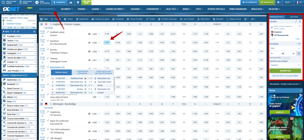 Comment faire des paris sportifs dans une agence de bookmakers en ligne