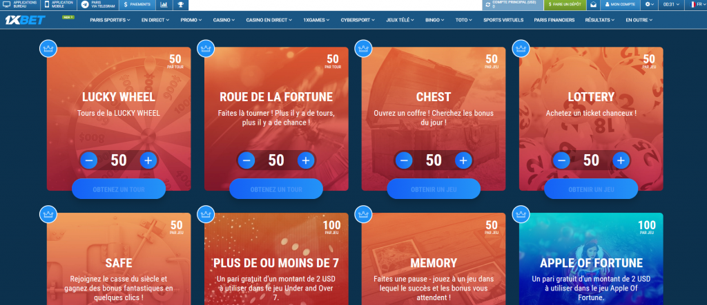 Promoshop sur le site du bookmaker