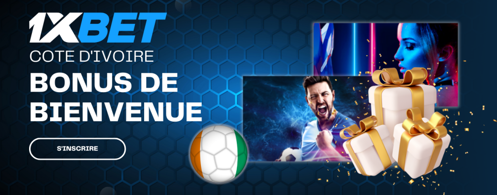 Bonus de bienvenue de 1xBet Cote d'Ivoire sur le premier dépôt